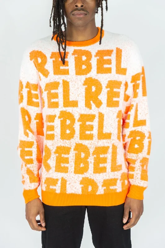 Rebel Minds Crewneck Sweater (Orange)